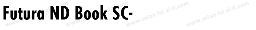 Futura ND Book SC字体转换